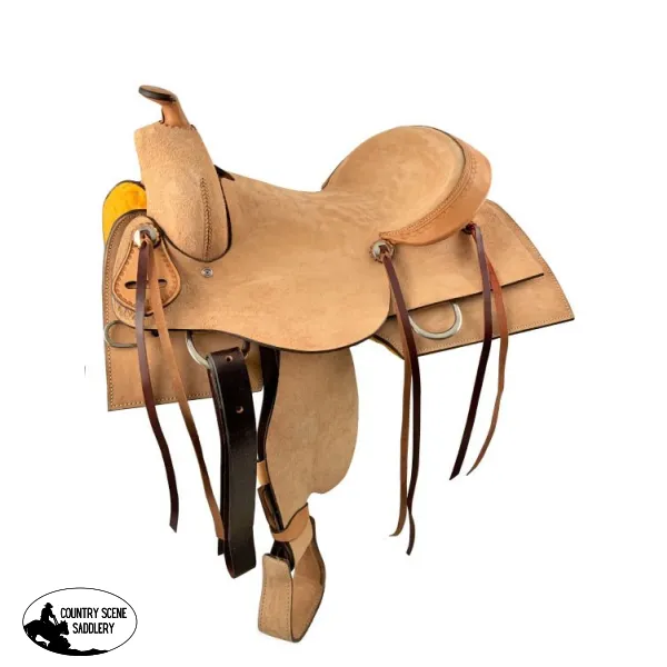 16" Argentina Cow Leather Hardseat Ranch Style Western Saddle. 7 FQH