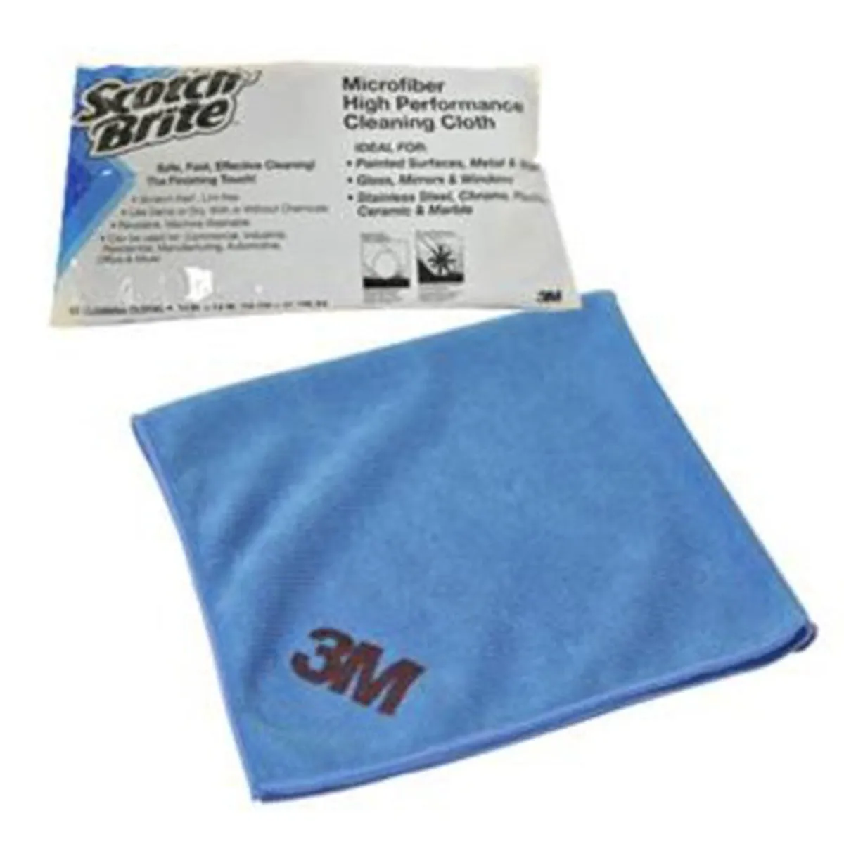 3M Scotchbrite Microfibre Wipe 36 cm X 36 cm Light Blue