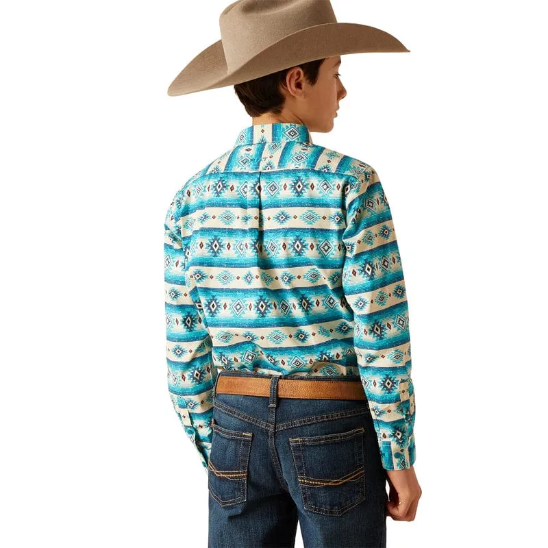 Ariat Boys Brent Sandshell Classic Fit Long Sleeve Shirt 10046431