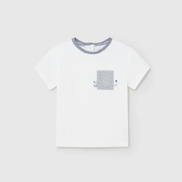 Baby Boy Short Sleeve Tiger Pocket Tee