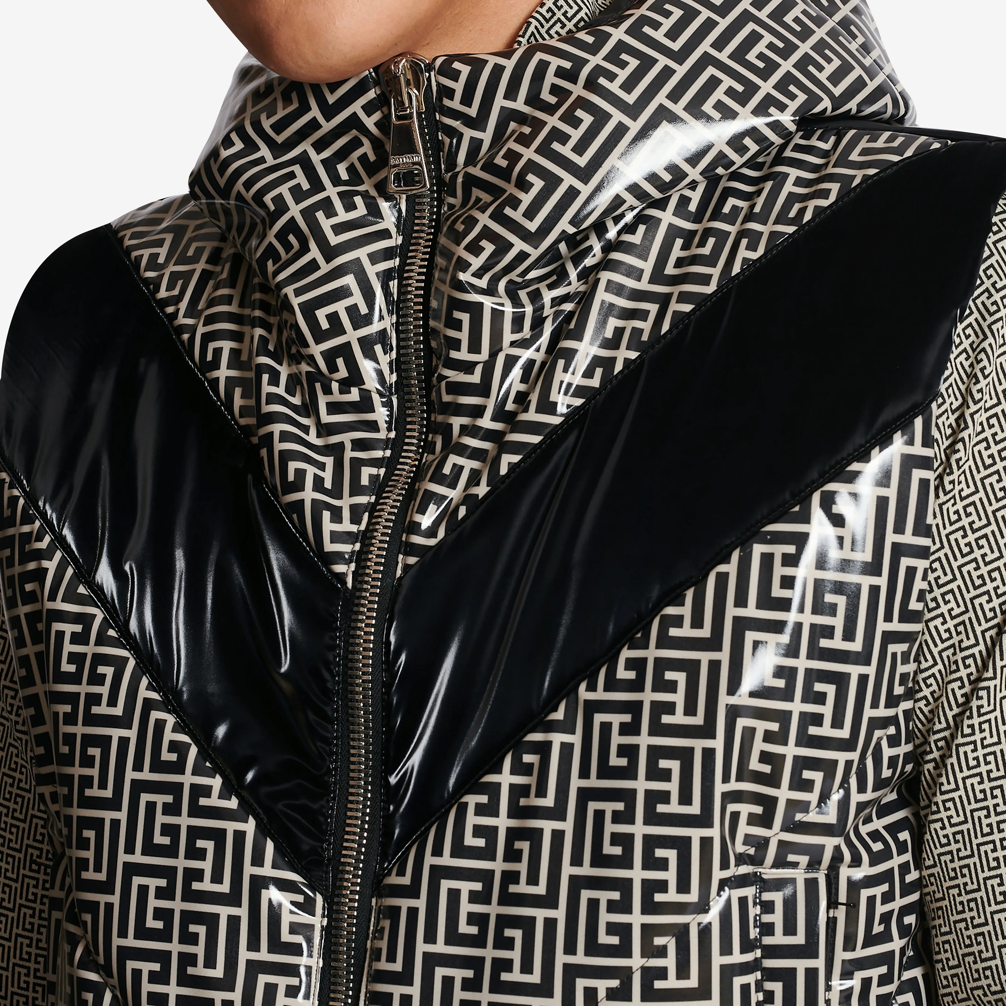 Balmain Monogram Detail Puffer Gilet