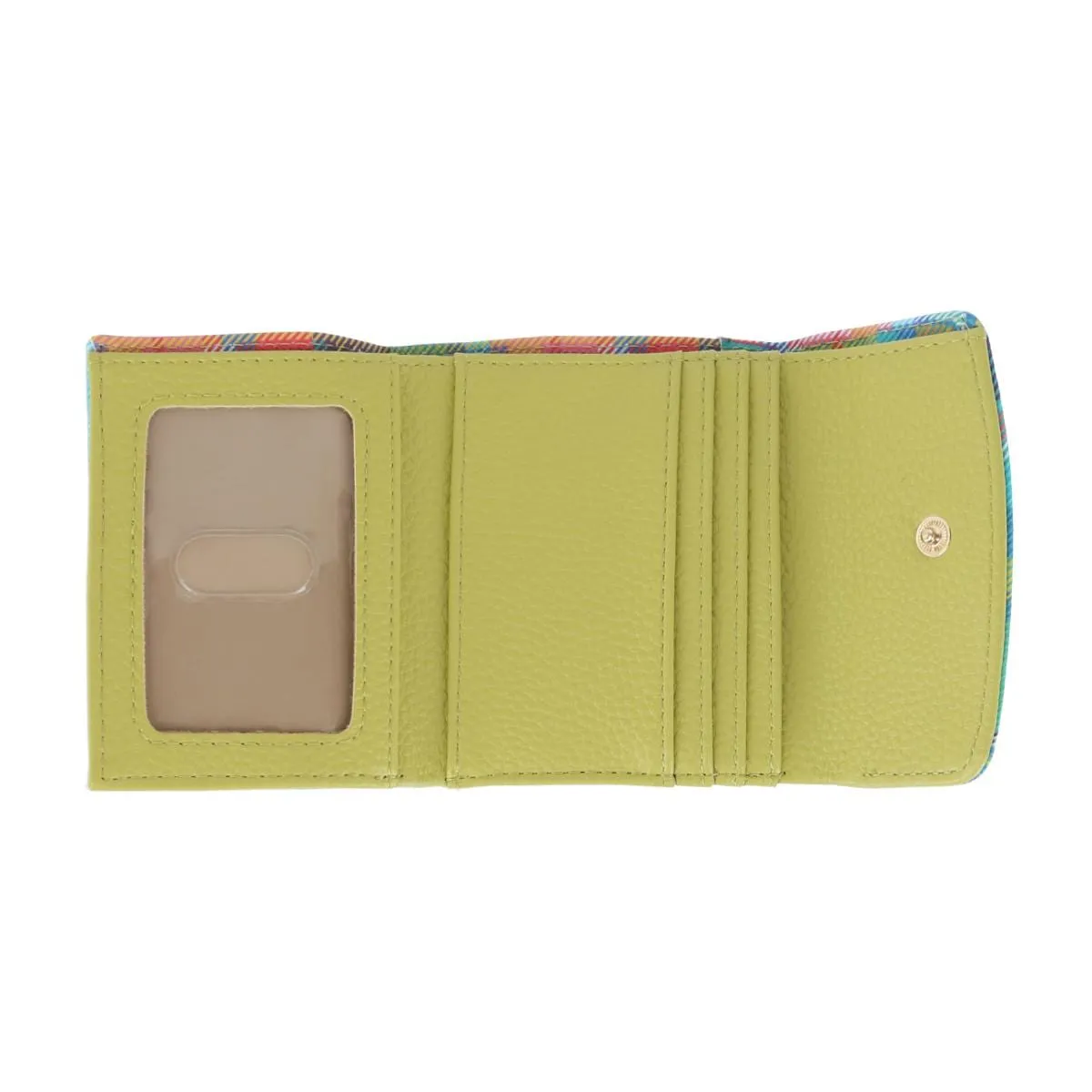 Buxton Women's Madras Vegan Leather Slot Coin Purse