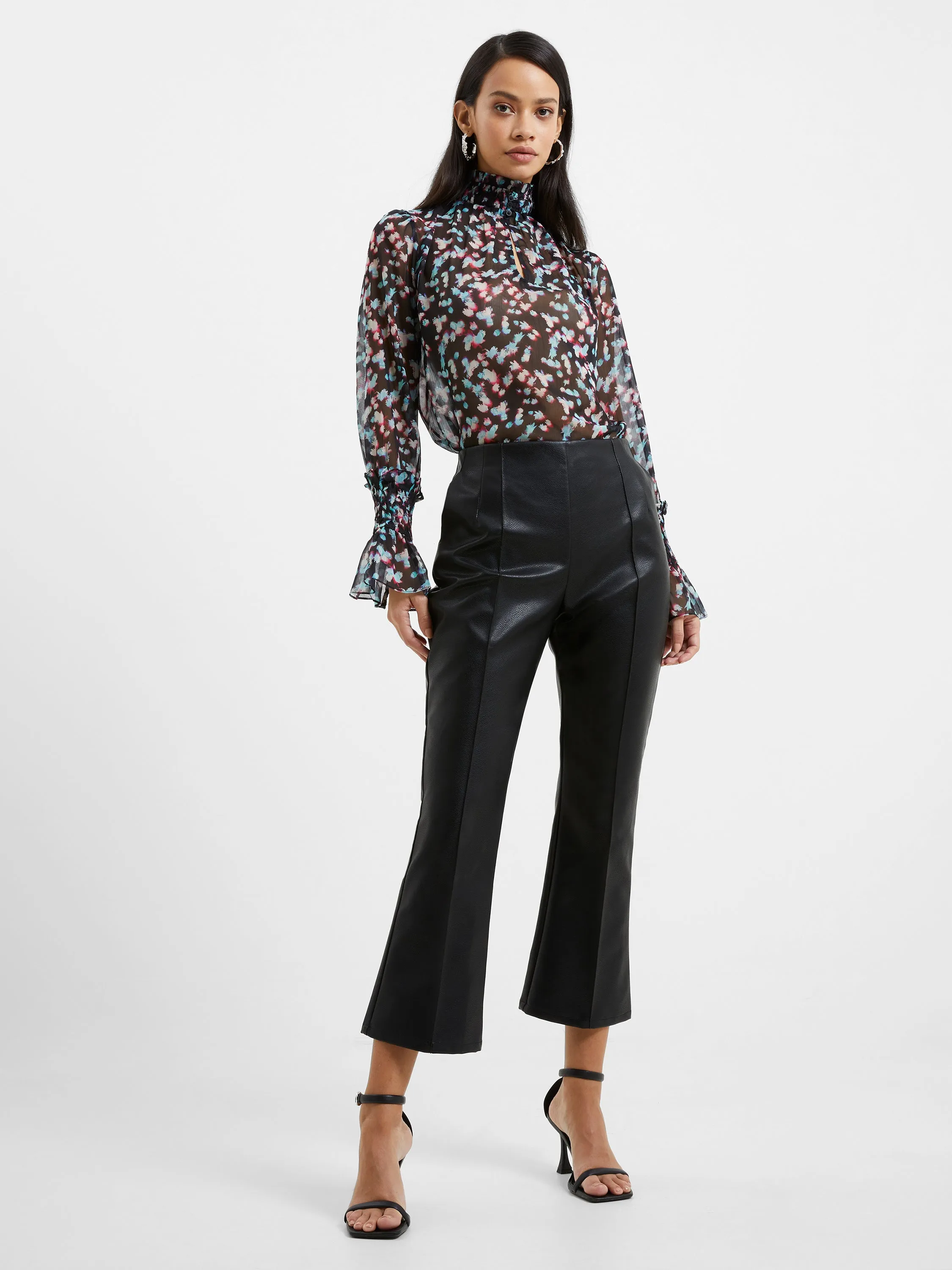 Claudia Faux Stretch Trousers