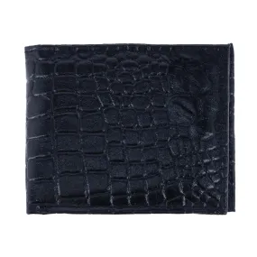 CTM® Men's Alligator Print Bifold Wallet