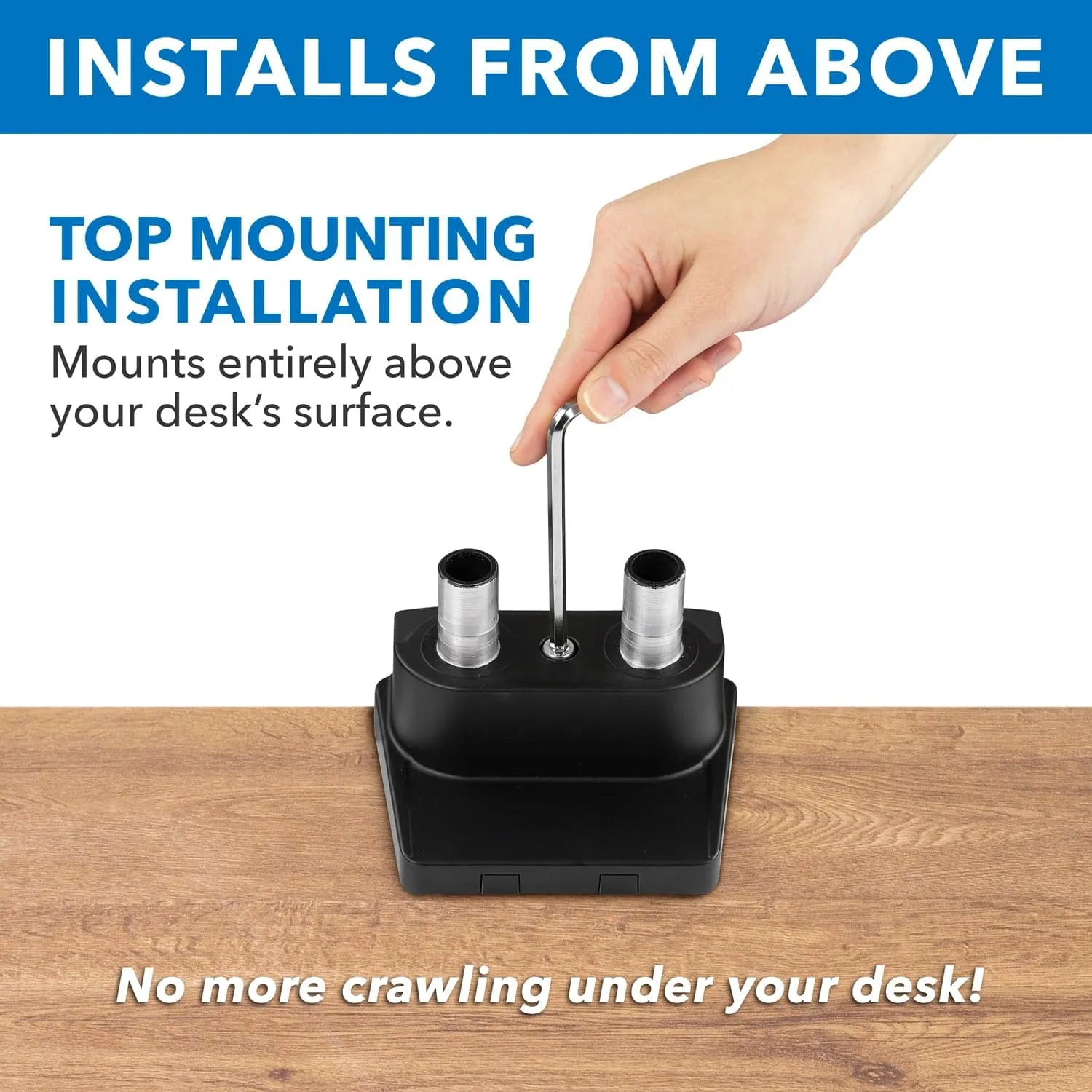 Dual Monitor Desk Mount With Mechanical Springs