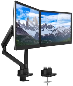 Dual Monitor Desk Mount With Mechanical Springs