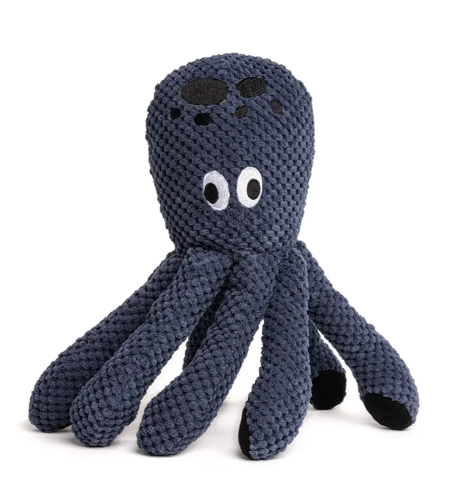 Fabdog Floppy Octopus Dog Toy - Ink (S)