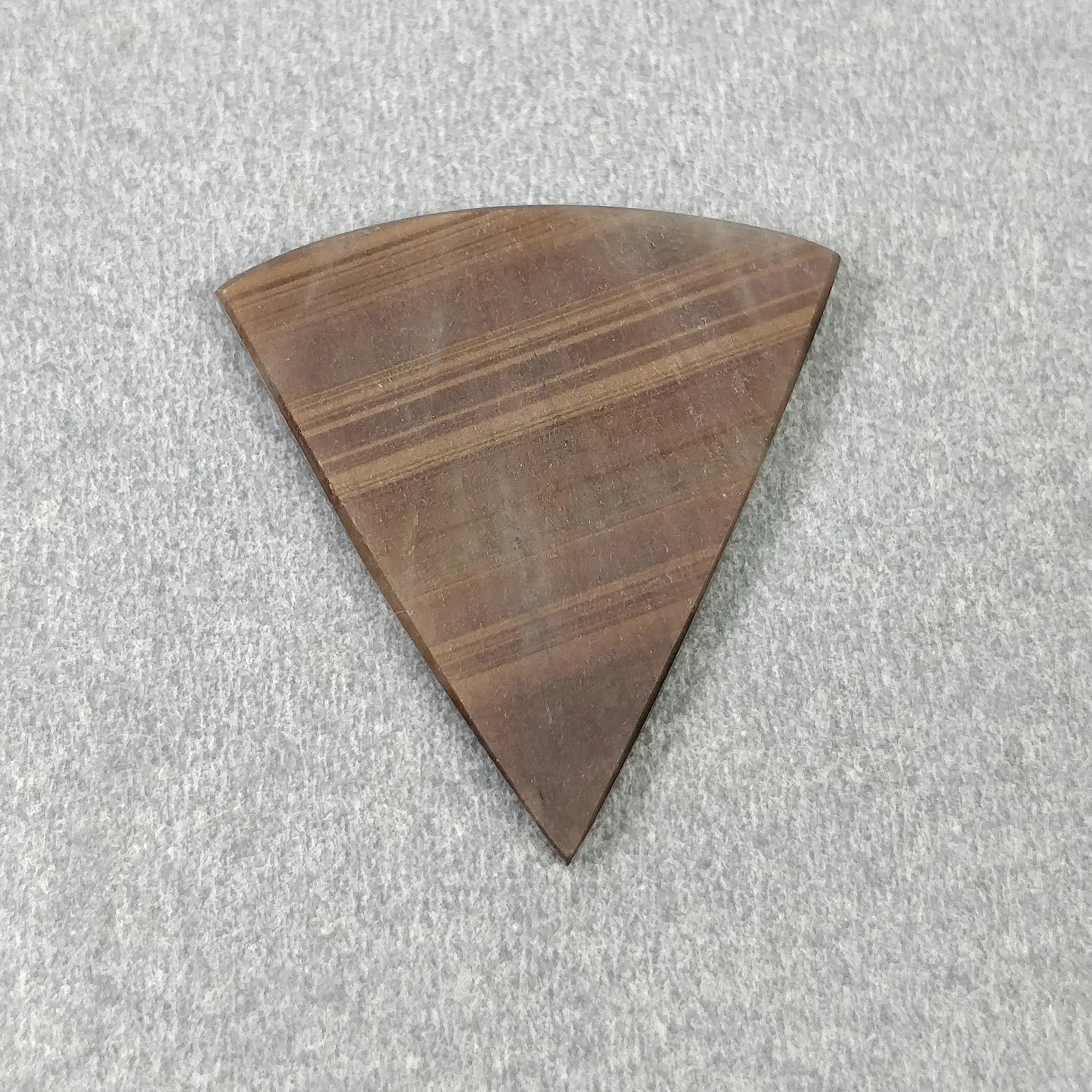 Golden Brown CHOCOLATE SAPPHIRE Gemstone Flat Slices : 25.80cts Natural Untreated Sapphire Triangle Shape 29*28mm