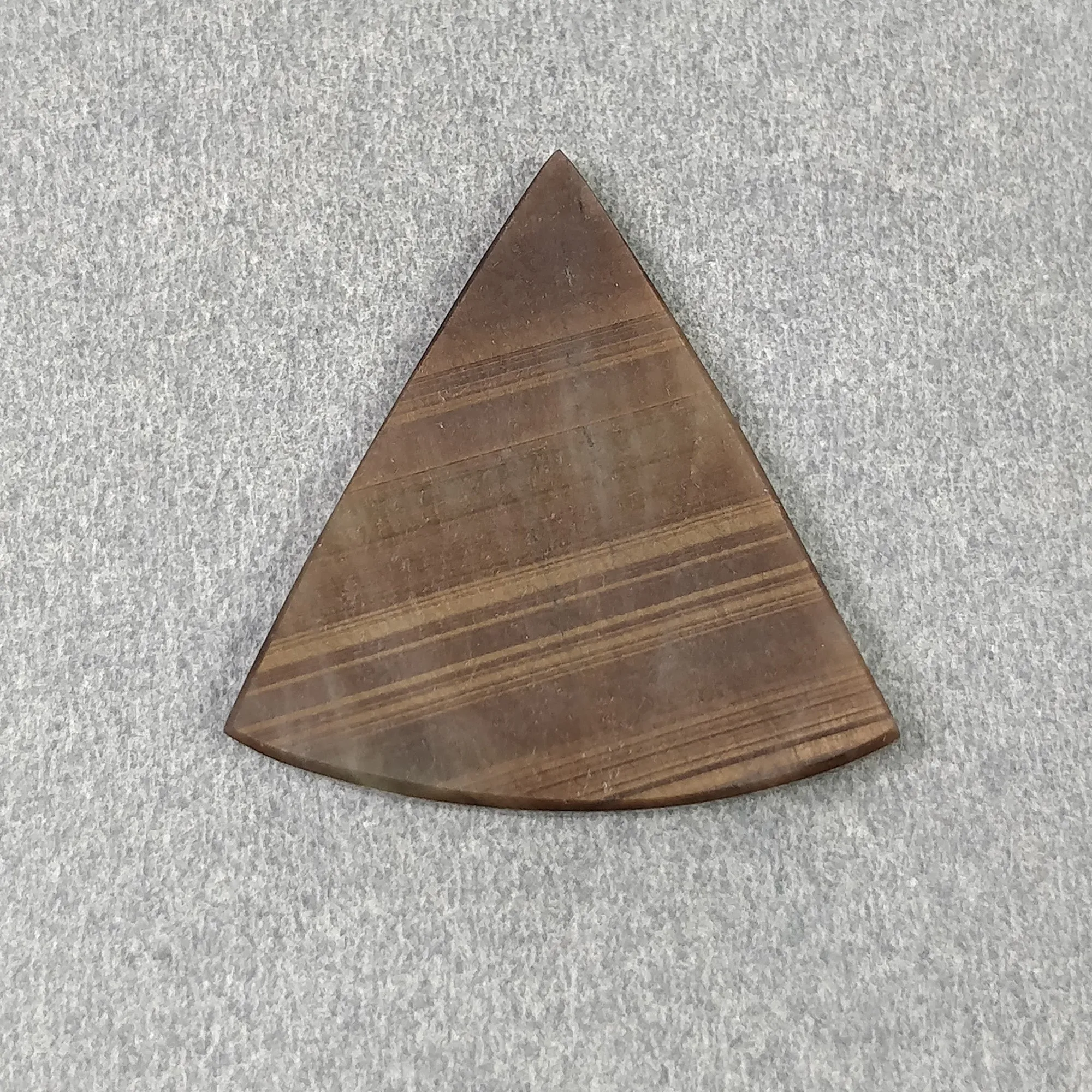 Golden Brown CHOCOLATE SAPPHIRE Gemstone Flat Slices : 25.80cts Natural Untreated Sapphire Triangle Shape 29*28mm