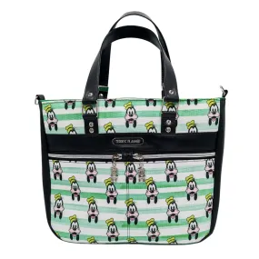 Goofy Double Zip Handbag