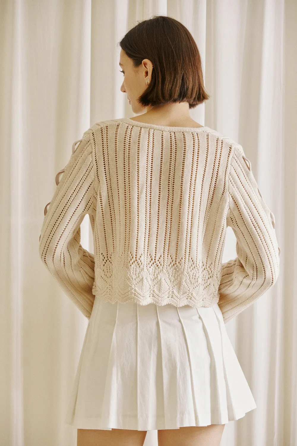 Hampton Lace Ribbon Cardigan