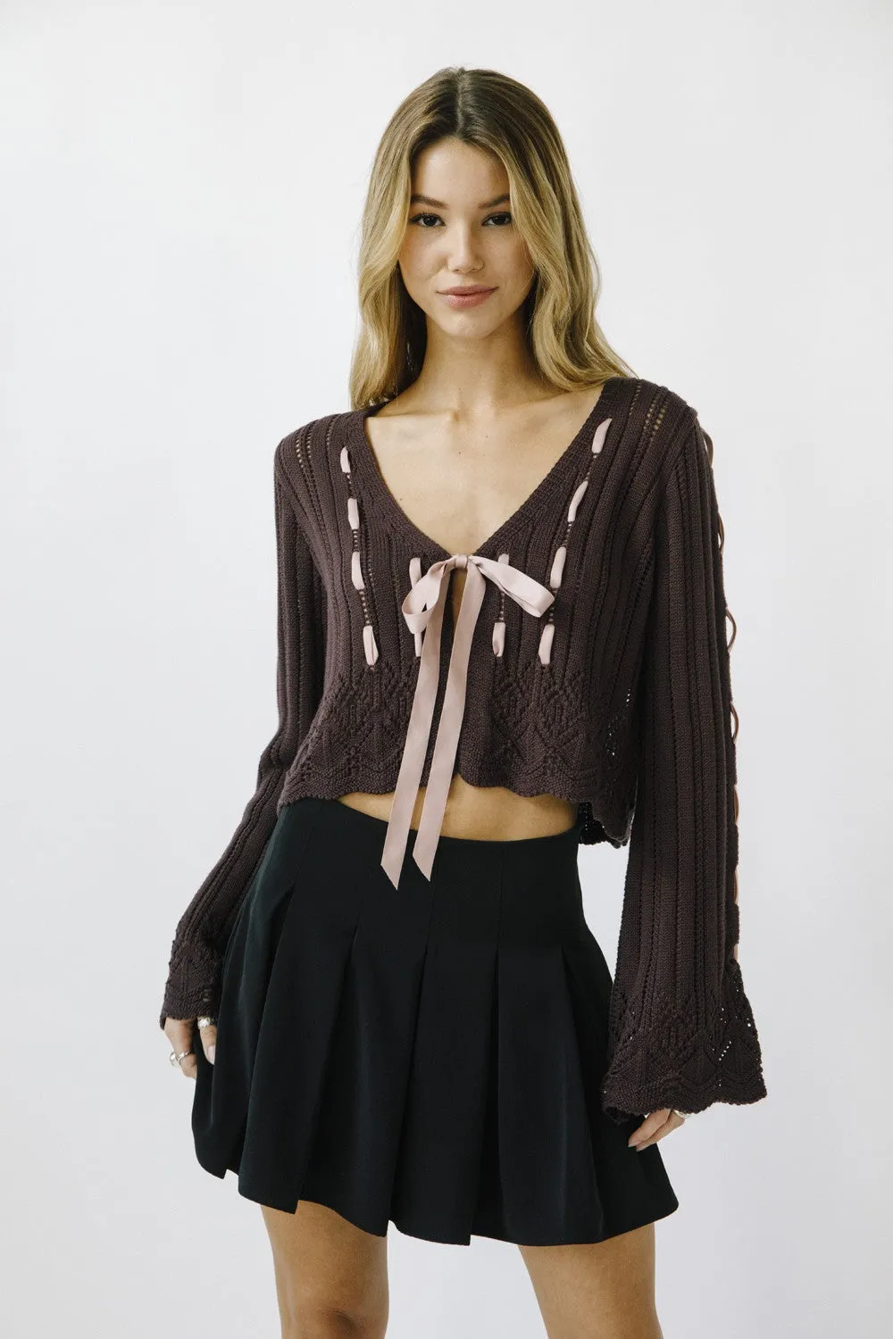 Hampton Lace Ribbon Cardigan