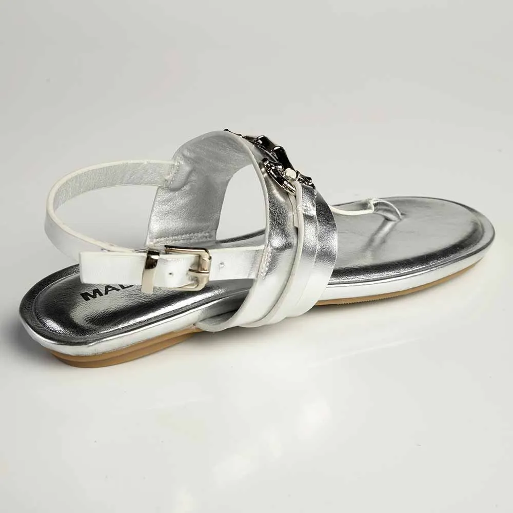 Madison Jayzee T-Bar Sandal - Silver