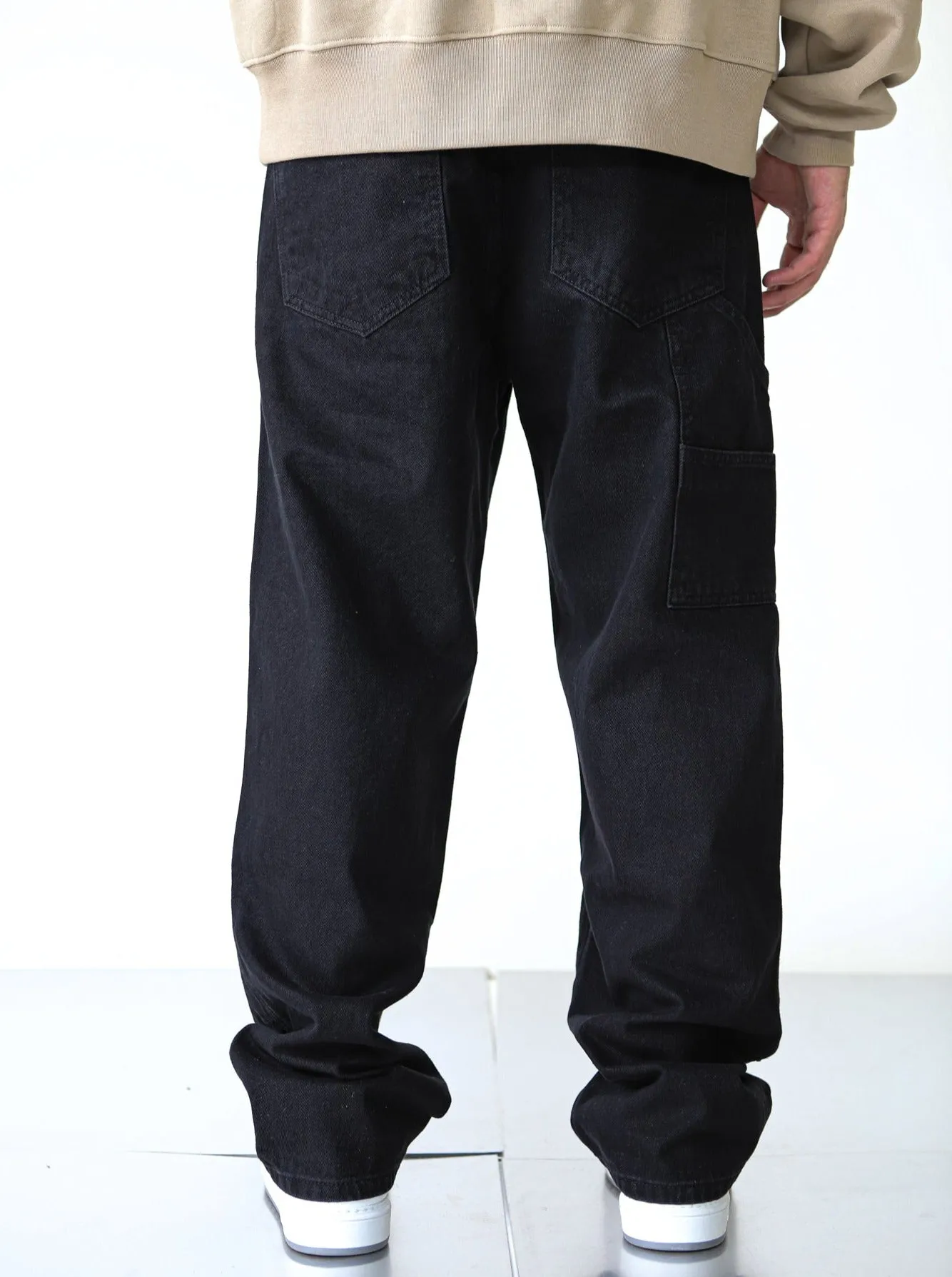 Premium Split Carpenter Black Denim