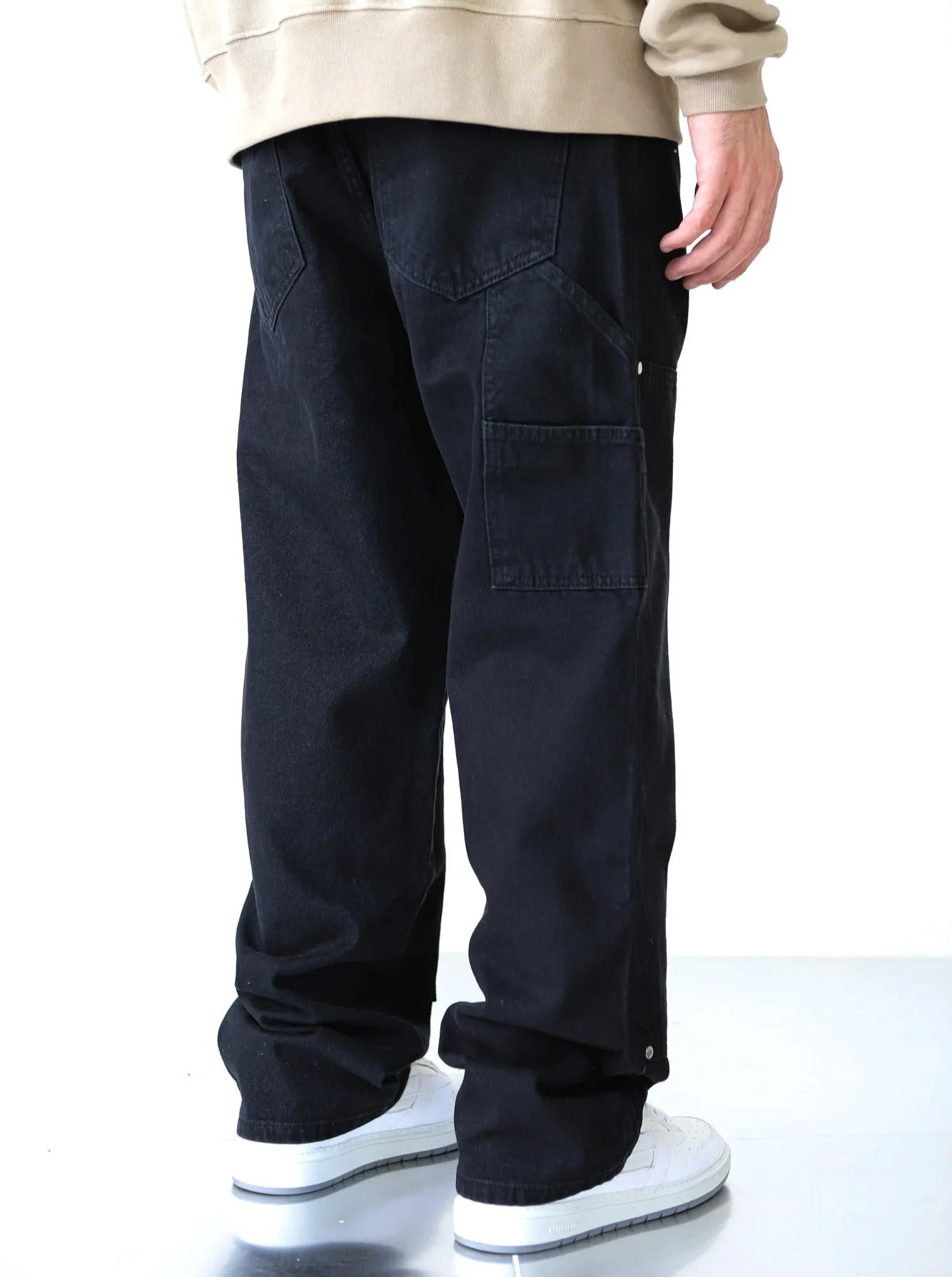 Premium Split Carpenter Black Denim