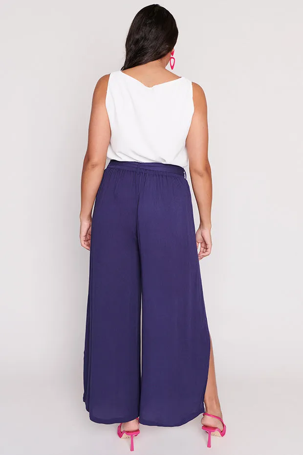 Reese Navy Wrap Pant