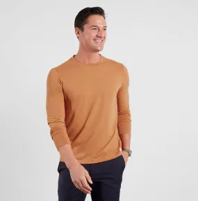 Threshold Crew Neck Long Sleeve T-Shirt Slim Fit - Rustic Orange