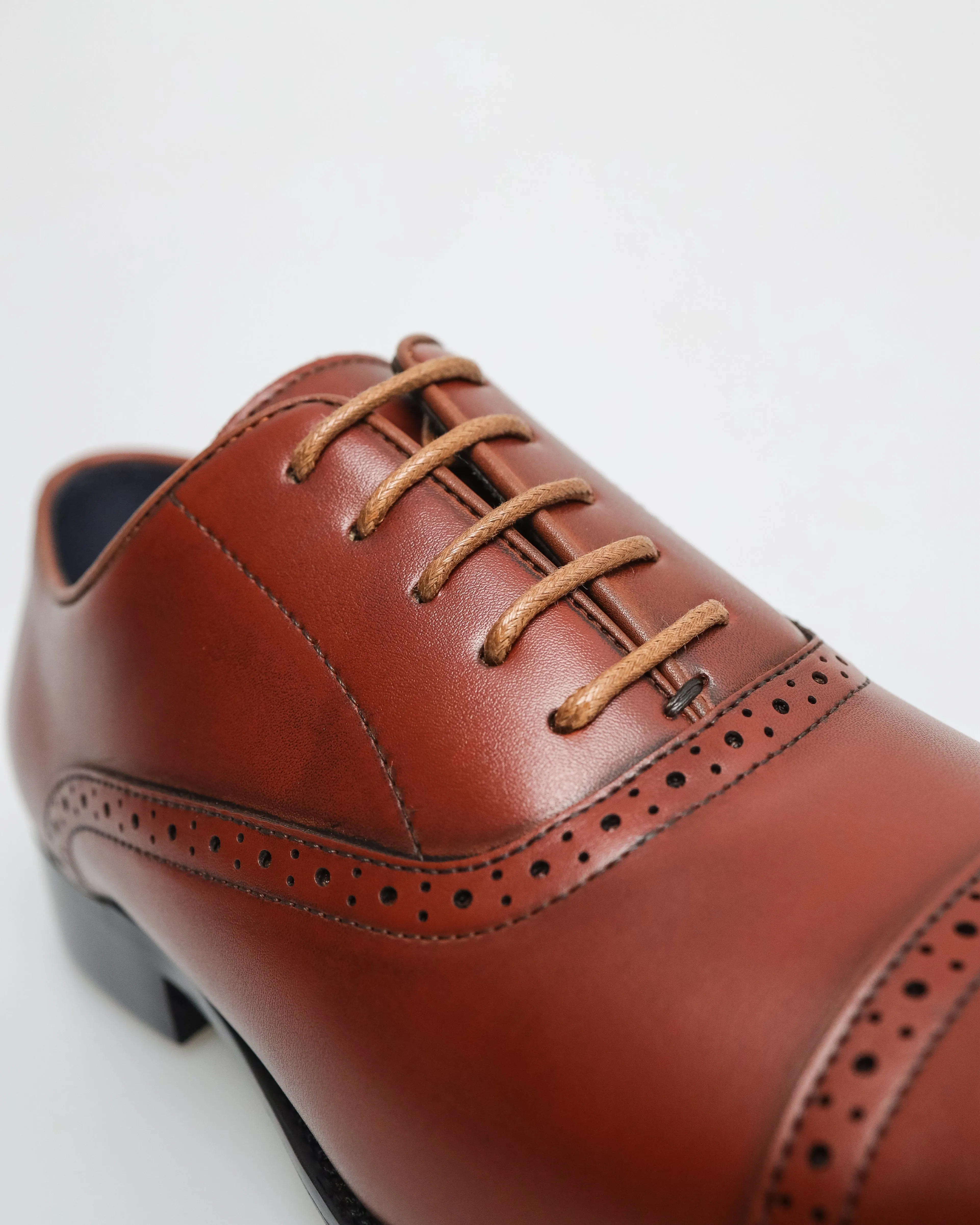 Tomaz F398 Men's Cap Toe Oxford (Brown)