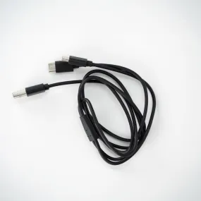 USB to USB-C Split Cable, 1M, Black, Polybag