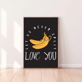 Wall Art Banana Never Split