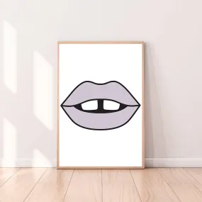 Wall Art Lavender Lips