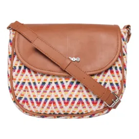 Women Multi Color Thick Pattern Crossbody Sling Bag