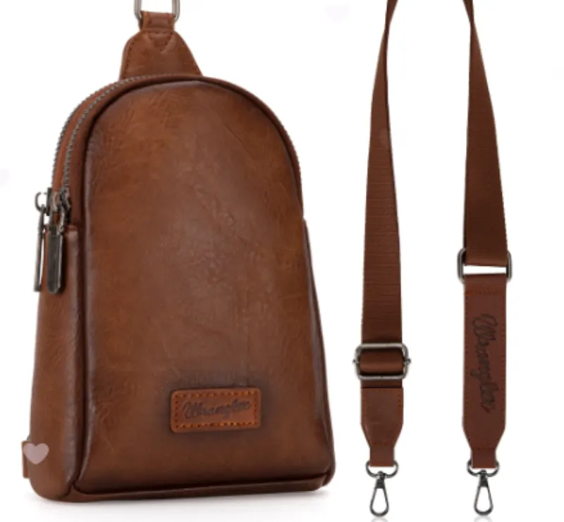 Wrangler Sling Bag Light Brown